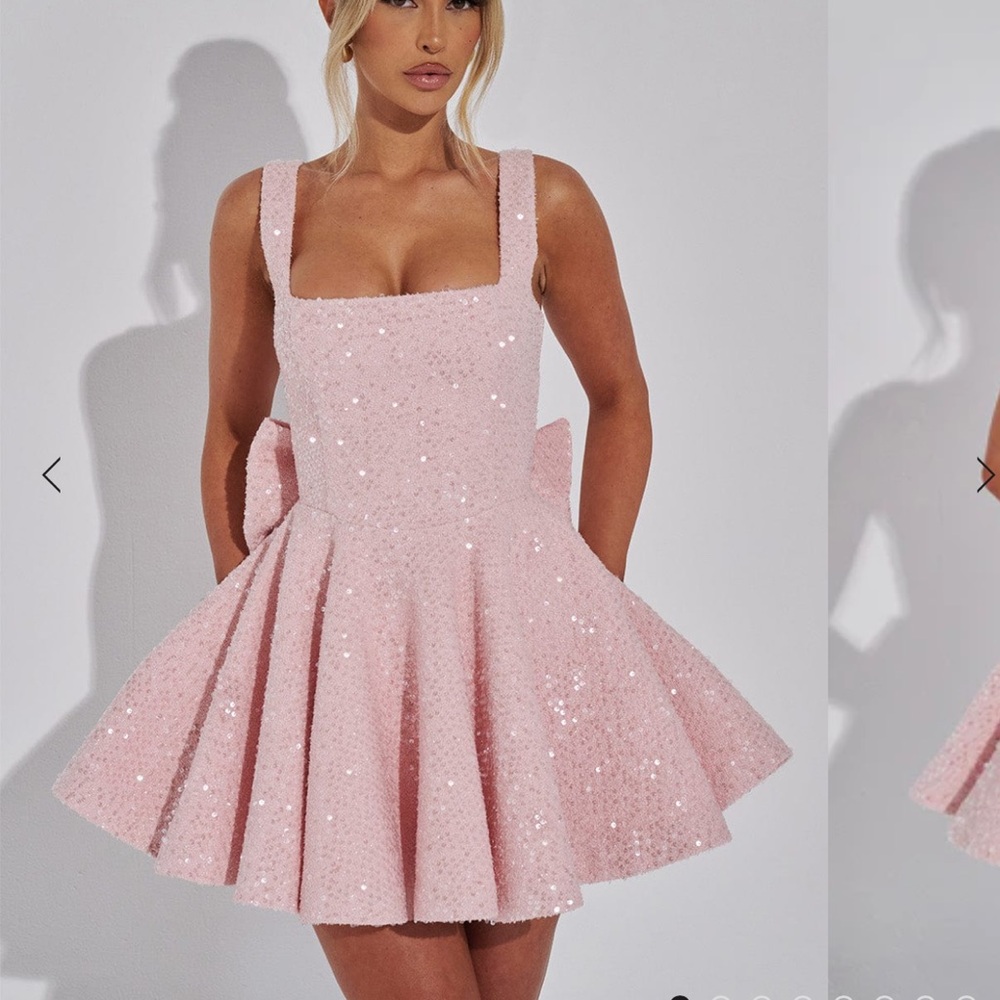 Babyboo pink sequin mini dress